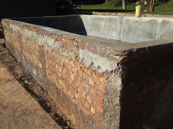 Reinforced concrete tank that had earlier failed 